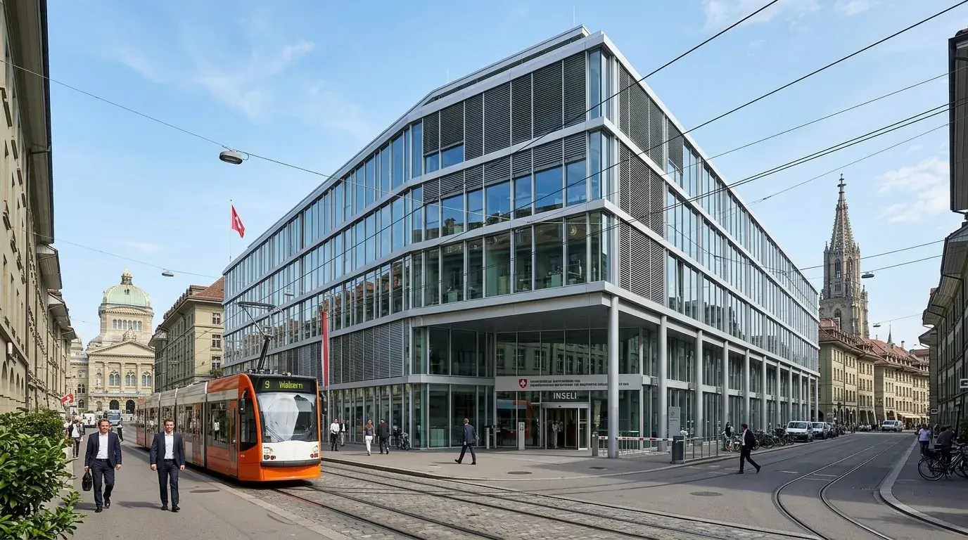 Modernes Bürogebäude in Bern als Sitz einer Aufsichtsbehörde