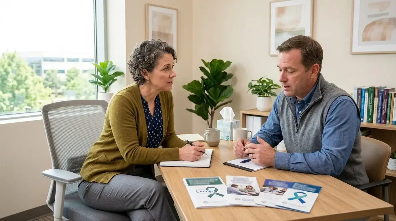 Beratungsgespräch zum Thema verantwortungsvolles Spielen