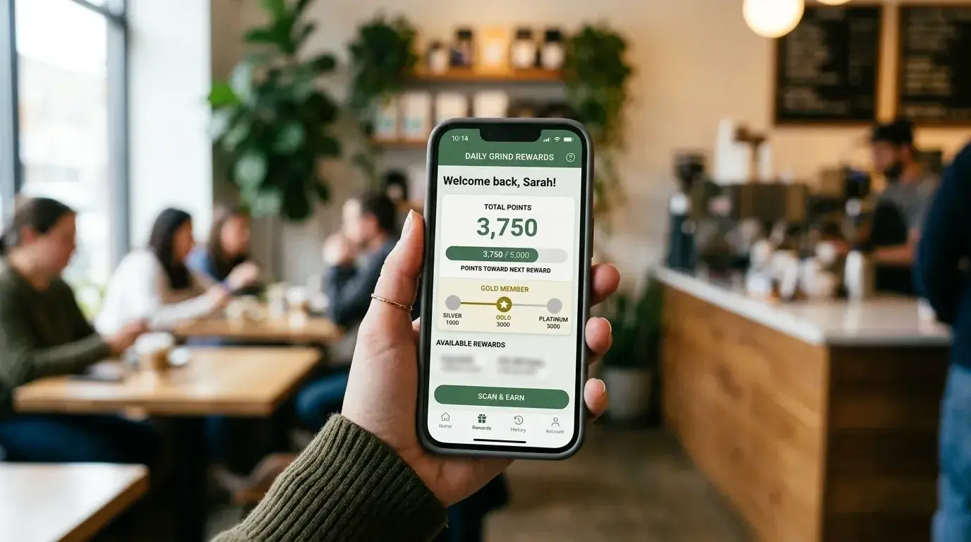 Smartphone zeigt Treuepunkte-Übersicht in einer Wett-App